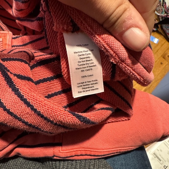 Vineyard Vines Pink and Navy Striped Pullover - Picture 4 of 4